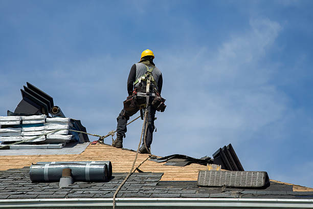 Professional Roofing technician working in Loogootee, IN